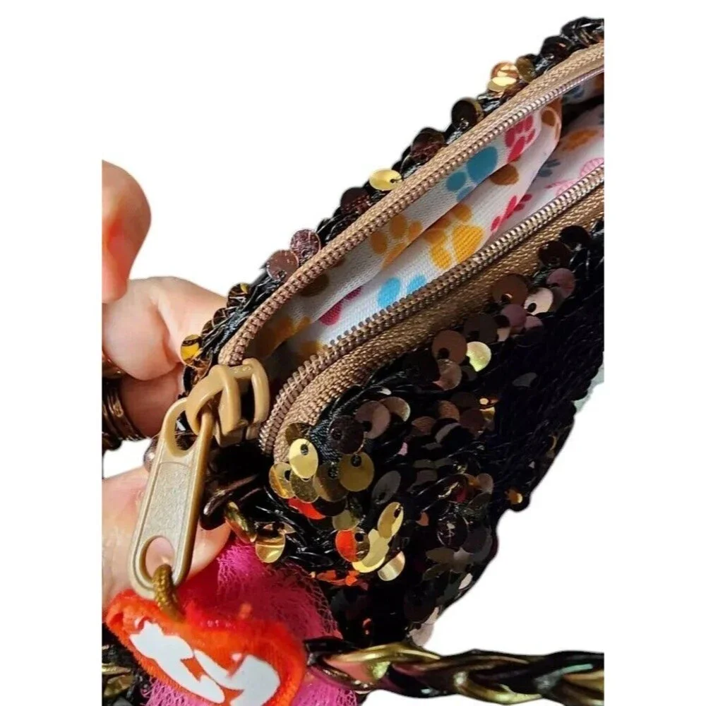 TY Girls Purses Set of 2 Sequin Bamboo & Brutus